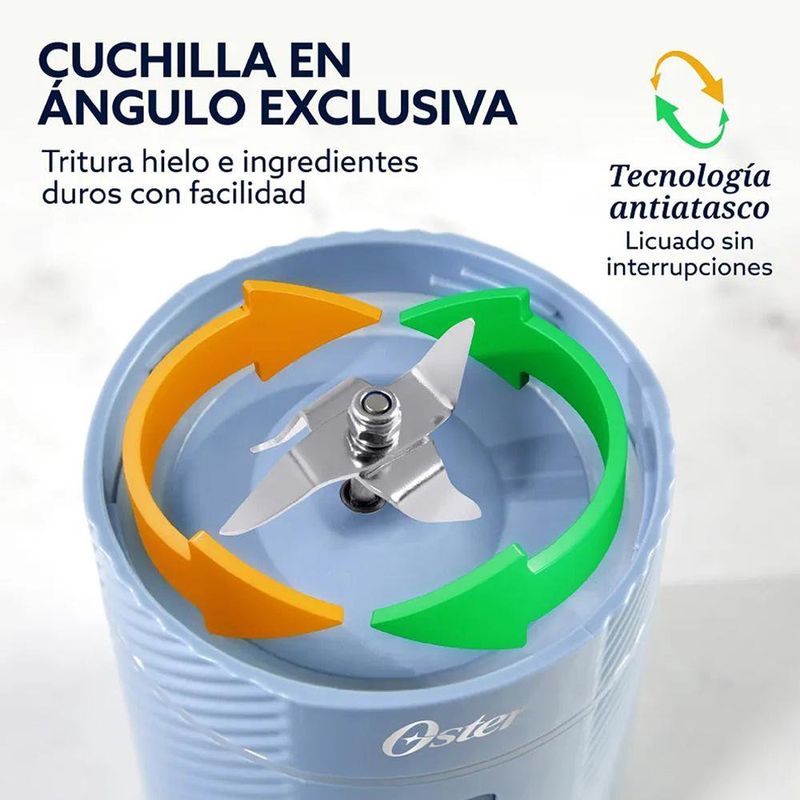 Licuadora Portátil Oster GoMAX de 590 ml Color Azul