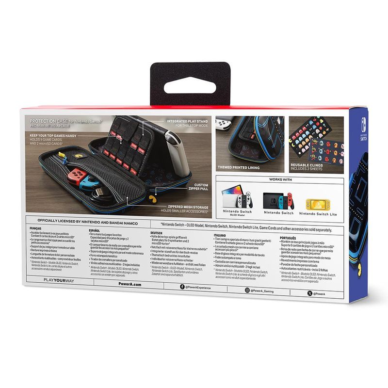 Estuche de Viaje para Nintendo Switch Diseño Pac-Man Retro