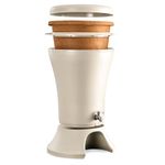 Ecofiltro Mazari con Llave de Acero Inoxidable Color Marfil