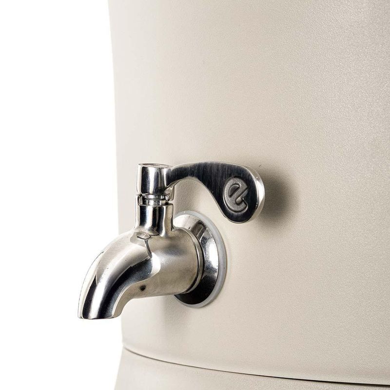 Ecofiltro Mazari con Llave de Acero Inoxidable Color Marfil