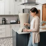 Ecofiltro Mazari con Llave de Acero Inoxidable Color Marfil