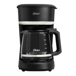 Cafetera Oster de 12 Tazas con Filtro Reutilizable Color Negro