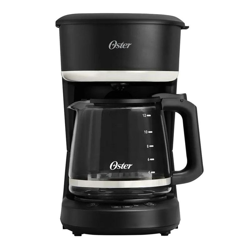 Cafetera Oster de 12 Tazas con Filtro Reutilizable Color Negro