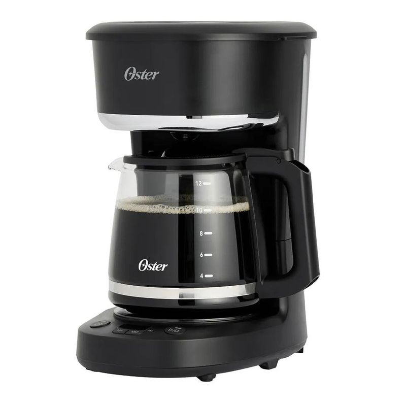 Cafetera Oster de 12 Tazas con Filtro Reutilizable Color Negro