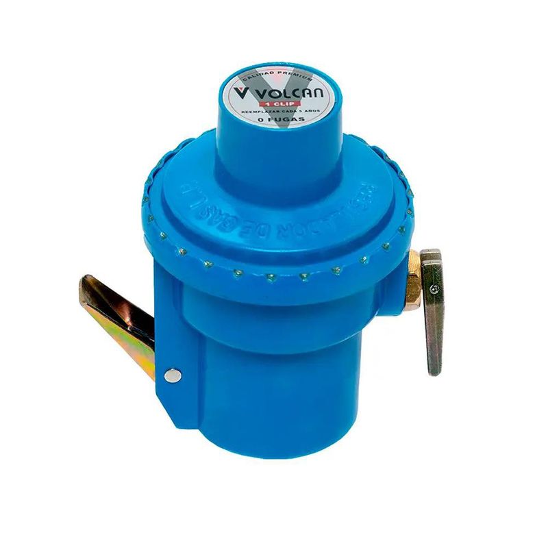Kit Regulador de Gas Volcán 2 Clip con Manguera de 1.5 M y Abrazaderas