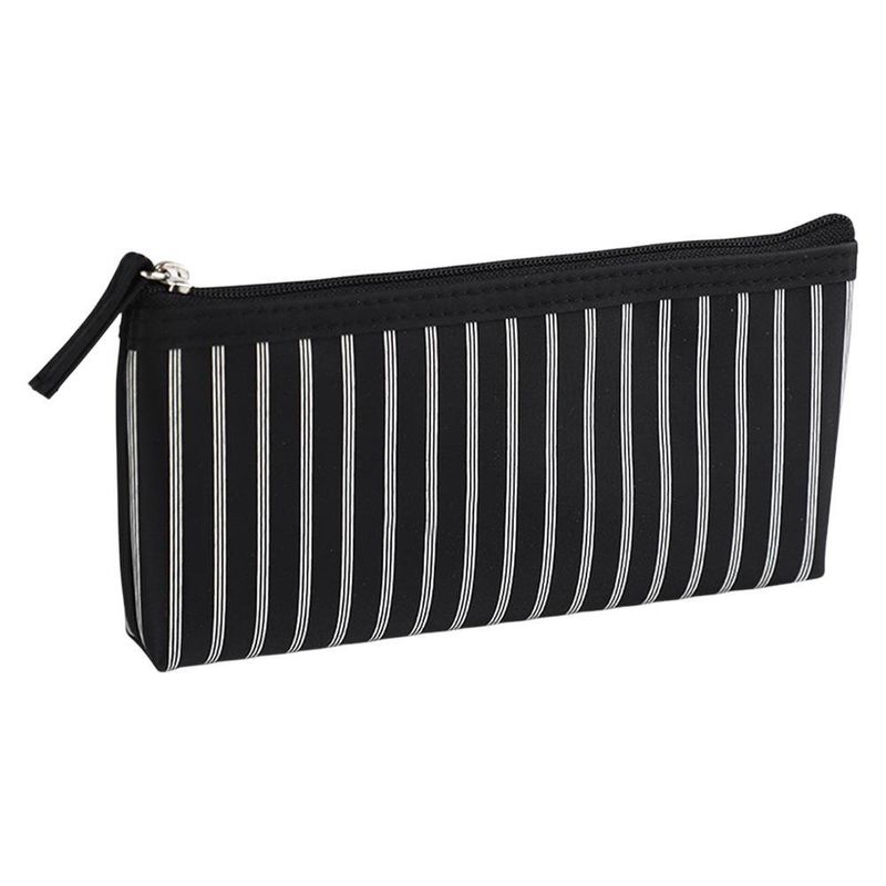Set de 3 Cosmetiqueras Color Negro con Estuche Transparente