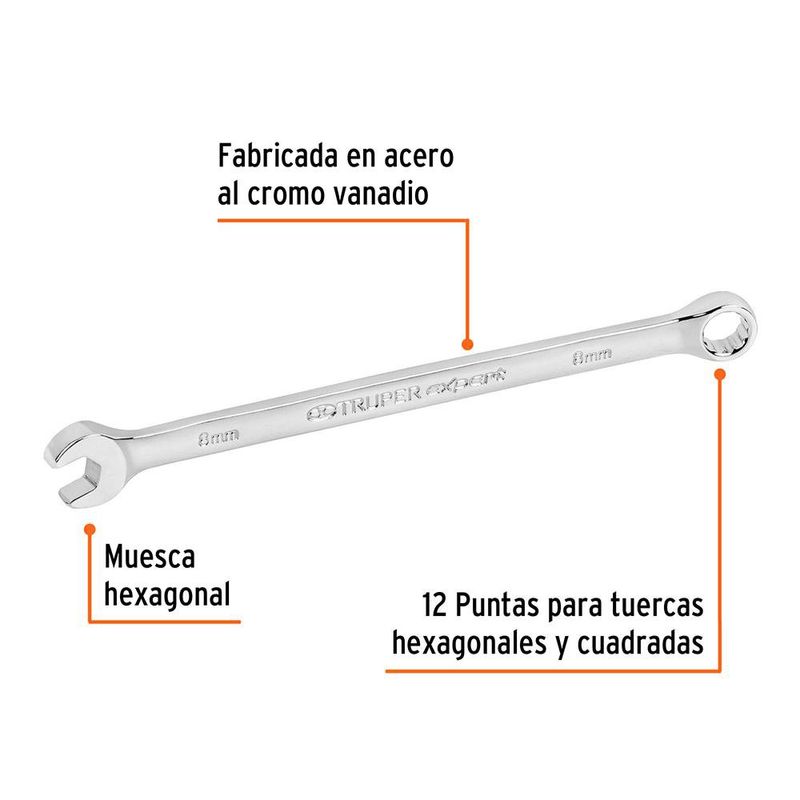 Llave de Cola Corona de 8 Mm - Truper Expert