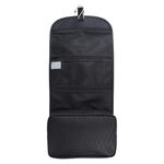Bolsa de Baño con Compartimentos y Gancho Para Viajes Color Negro