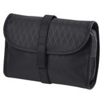 Bolsa de Baño con Compartimentos y Gancho Para Viajes Color Negro