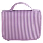Bolsa de Baño Colgante Para Viajes con Rayas Color Lila