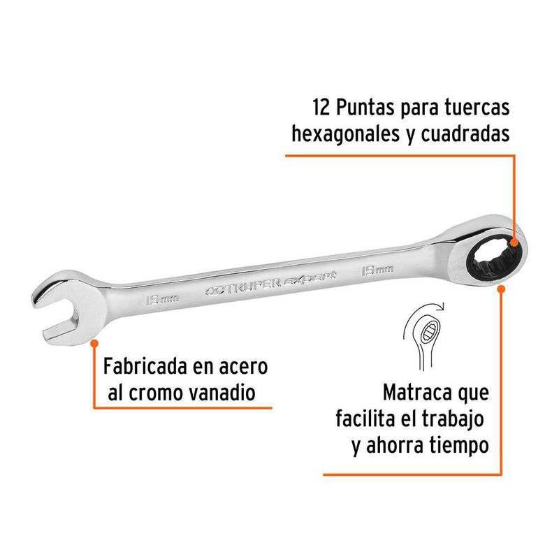 Llave de Cola Corona de 15 Mm - Truper Expert