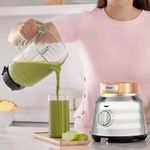 Vaso de Vidrio con Tapa Boroclass de 1.75 L para Licuadora Oster