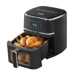 Freidora de Aire de 5 L con Panel Táctil y Rejilla Antiadherente