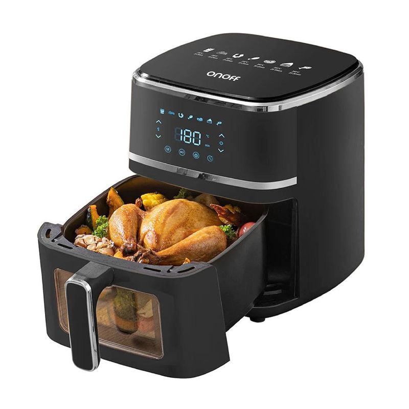 Freidora de Aire de 5 L con Panel Táctil y Rejilla Antiadherente