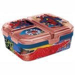 Contenedor XL para Alimentos con Compartimentos Spider-Man