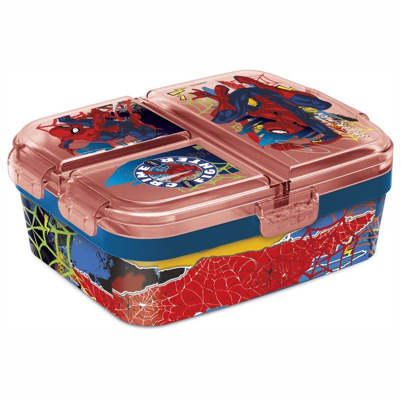 Contenedor XL para Alimentos con Compartimentos Spider-Man