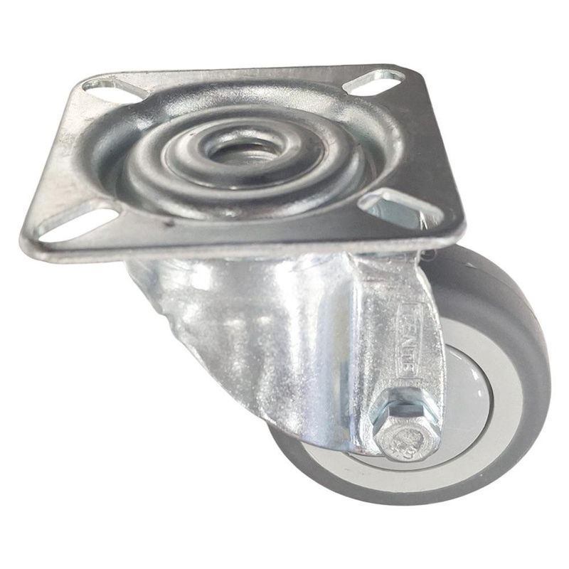 Rueda Giratoria de Goma Termoplástica con Placa 2 Plg