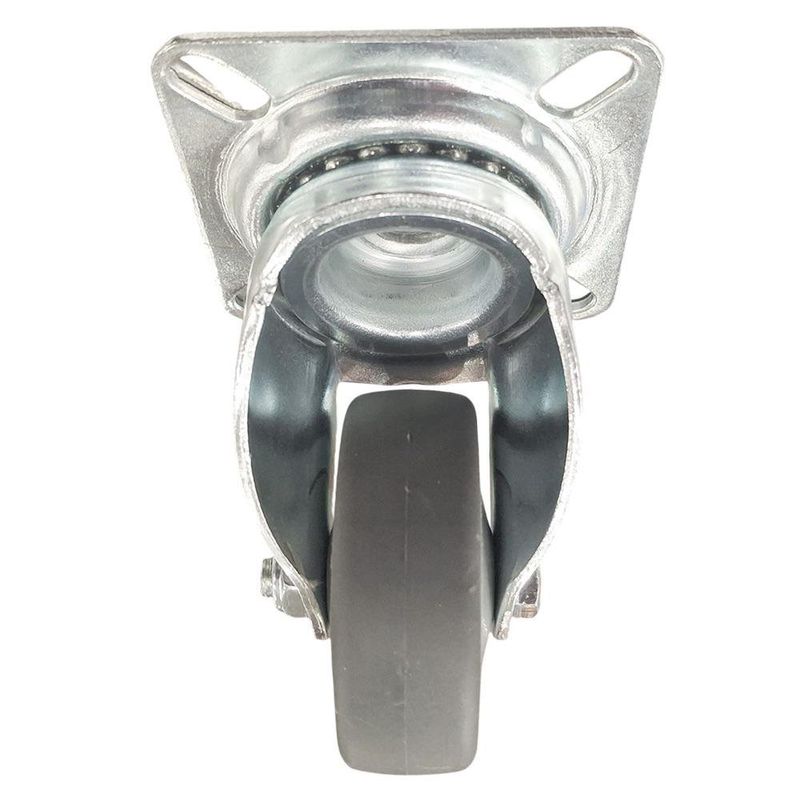 Rueda Giratoria de Goma Termoplástica con Placa 2 Plg