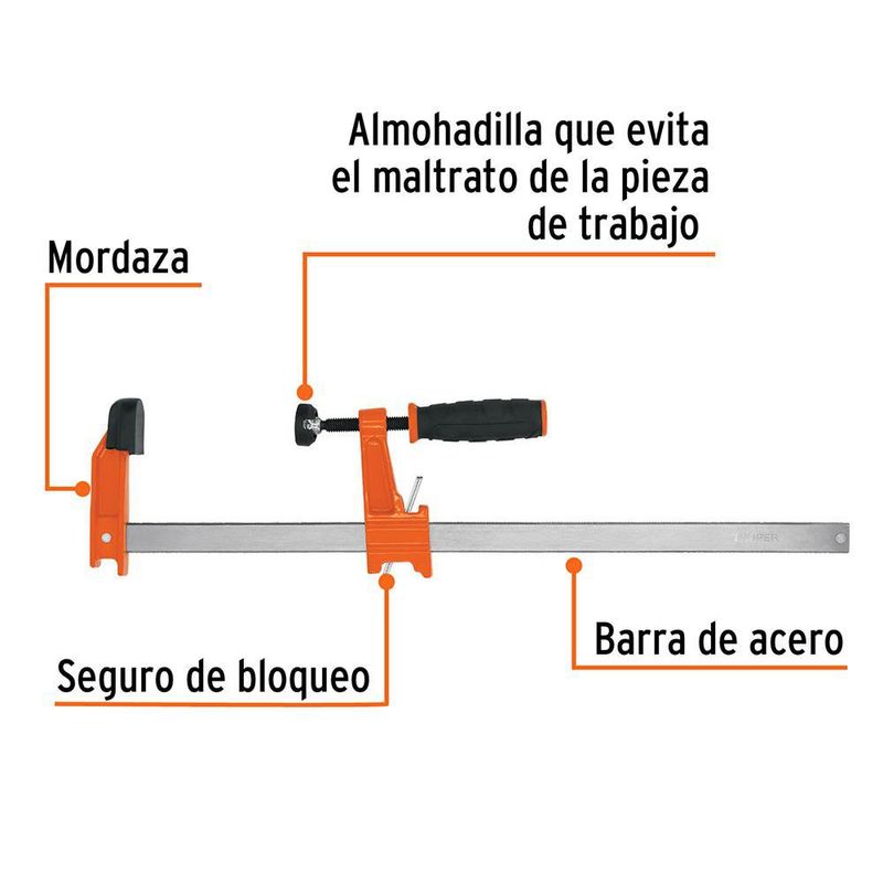 Prensa Rápida Tipo “F” de Uso Ligero 12 Plg