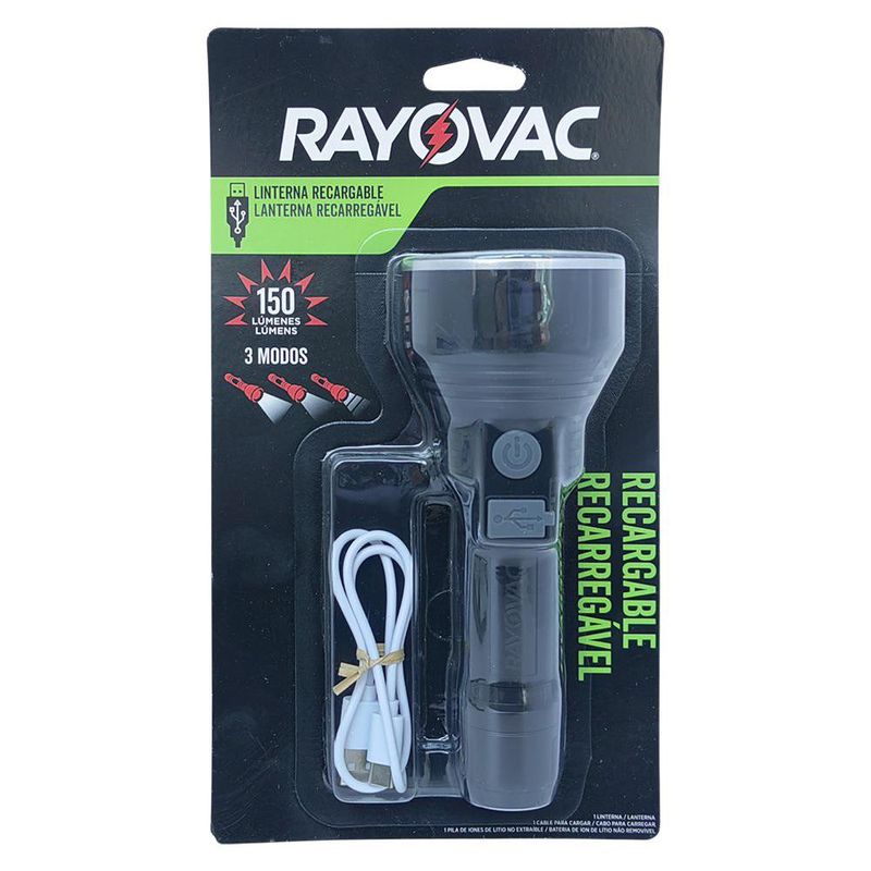 Linterna Recargable LED de Mano 150 Lm