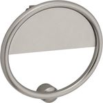 Tocapuertas Redondo Color Plateado de 4 Plg