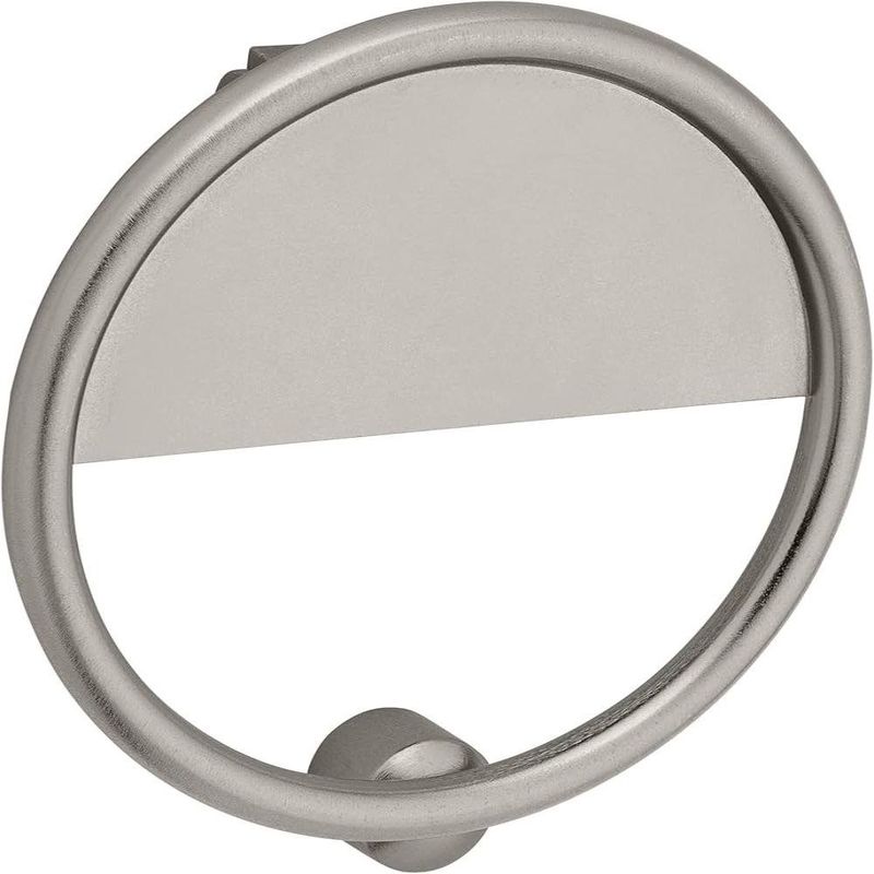 Tocapuertas Redondo Color Plateado de 4 Plg