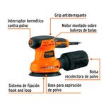 Lijadora Roto Orbital Motor 260 W de 5 Plg