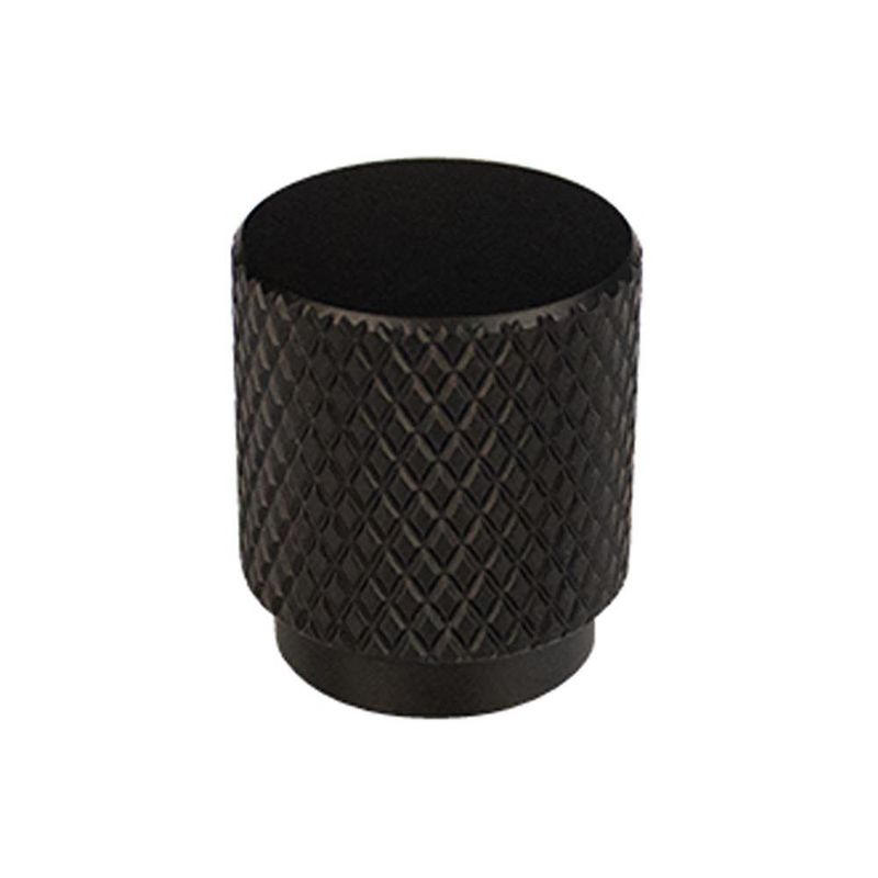 Jaladera de 25 x 29 mm en Color Negro con Textura
