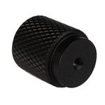 Jaladera de 25 x 29 mm en Color Negro con Textura