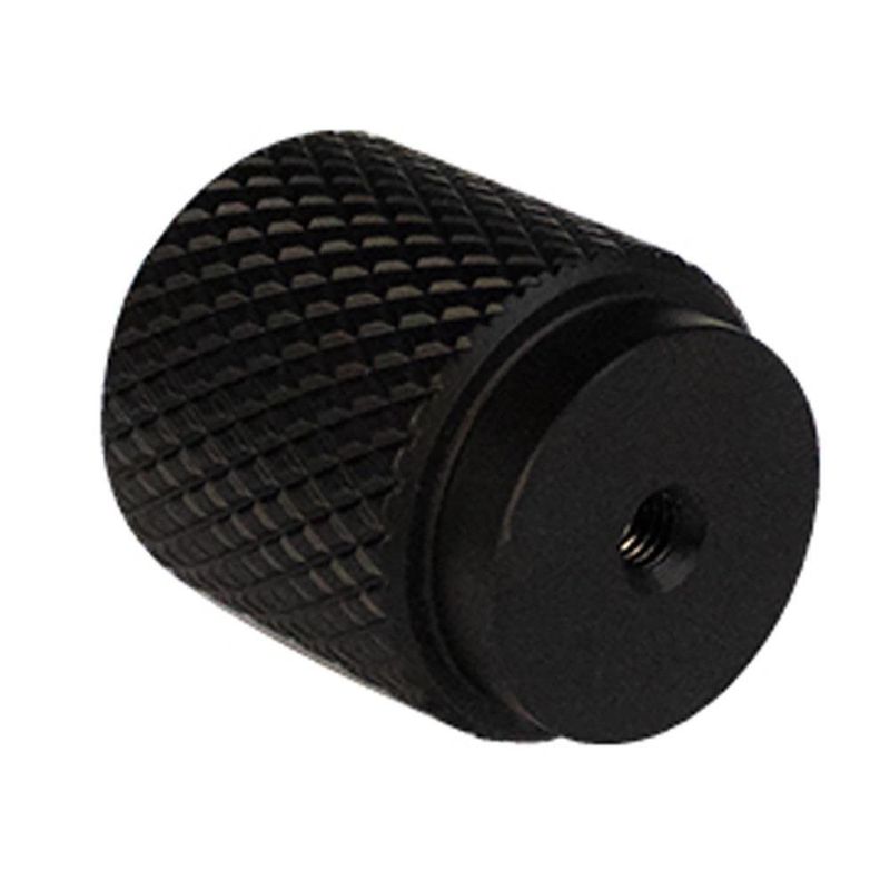 Jaladera de 25 x 29 mm en Color Negro con Textura