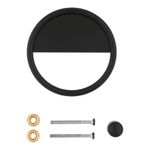 Tocapuertas Redondo Color Negro de 4 Plg