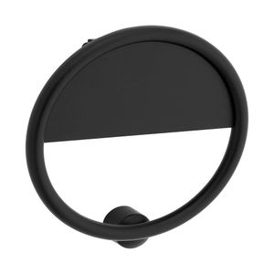 Tocapuertas Redondo Color Negro de 4 Plg