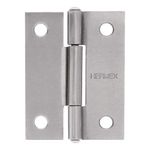 Bisagra Tipo Libro Acero Plateado Rectangular 2 Uds de 2 Plg