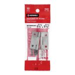 Bisagra Tipo Libro Acero Plateada Rectangular 2 Uds de 1 1/2 Plg