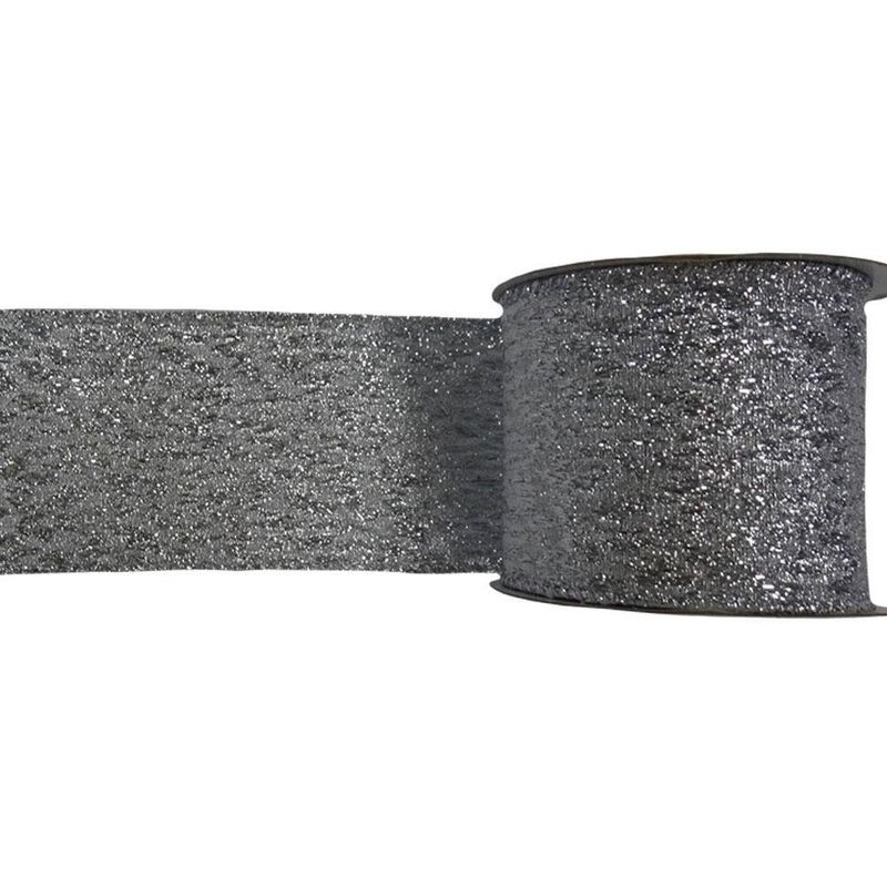 Listón Plateado 2.5 Plg X 10 Yardas - Scandi