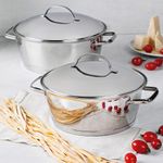 Olla Tramontina Allegra de 24 cm en Acero Inoxidable con Tapa