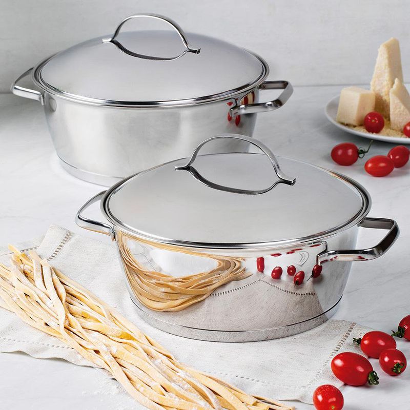 Olla Tramontina Allegra de 24 cm en Acero Inoxidable con Tapa