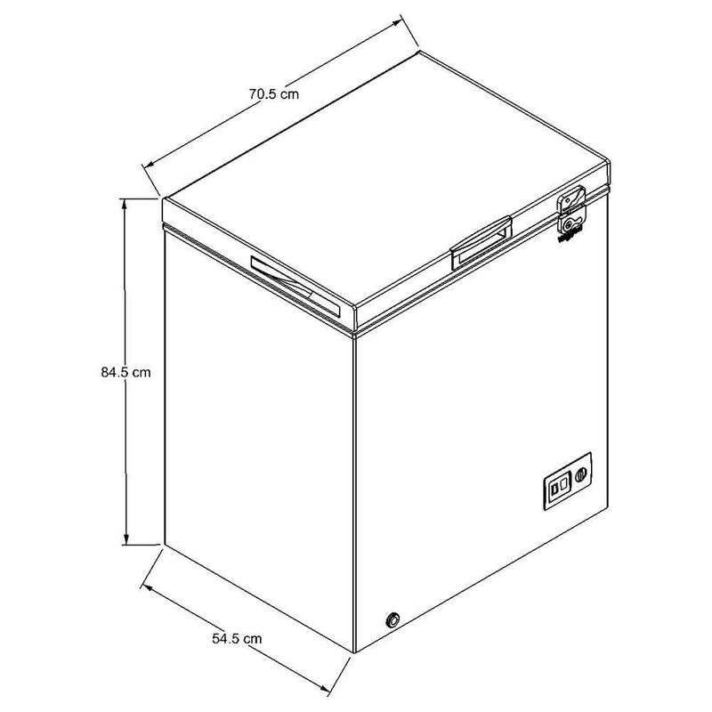 Congelador Horizontal Blanco De 5 Pies³ - Whirlpool
