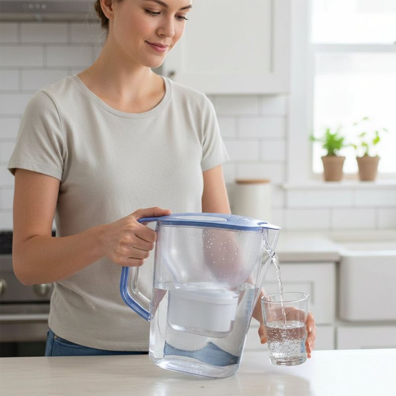 Cartucho de Repuesto para Jarra Purificadora de Agua Color Blanco