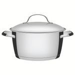 Olla Tramontina Allegra de 20 cm en Acero Inoxidable con Tapa