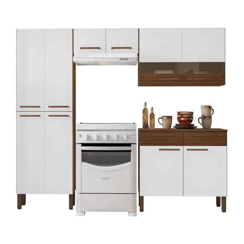 Mueble de Cocina Quartz 201 x 220 x 36 cm Color Blanco