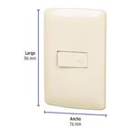 Timbre Simple Italiana Marfil 10 A