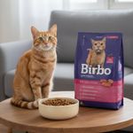 Concentrado Birbo para Gatos Adultos Sabor Pollo, Carne y Pescado de 25 Kg