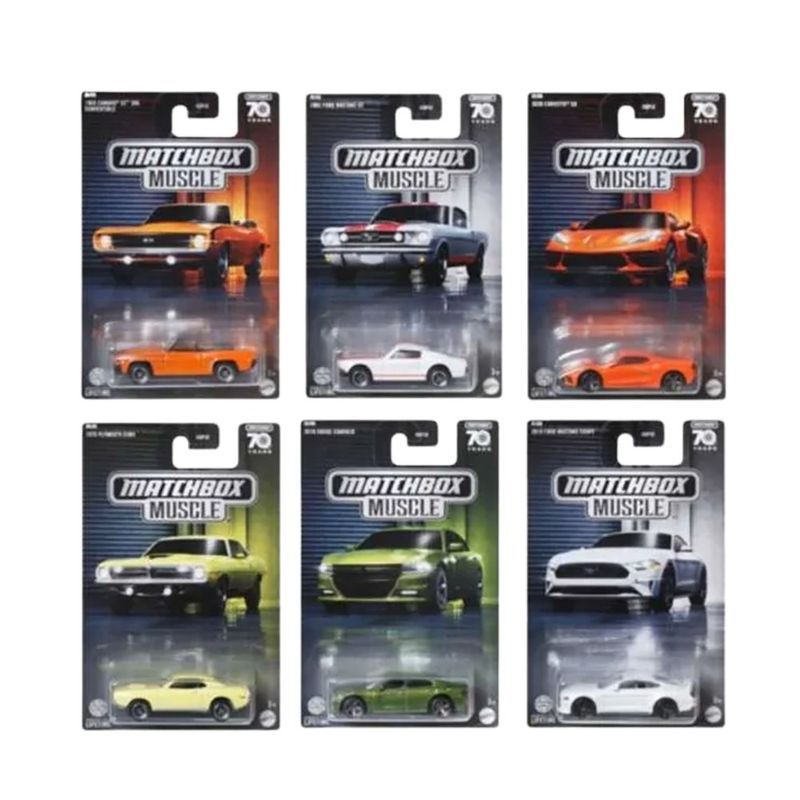 Carro Matchbox Muscle Diseños Surtidos