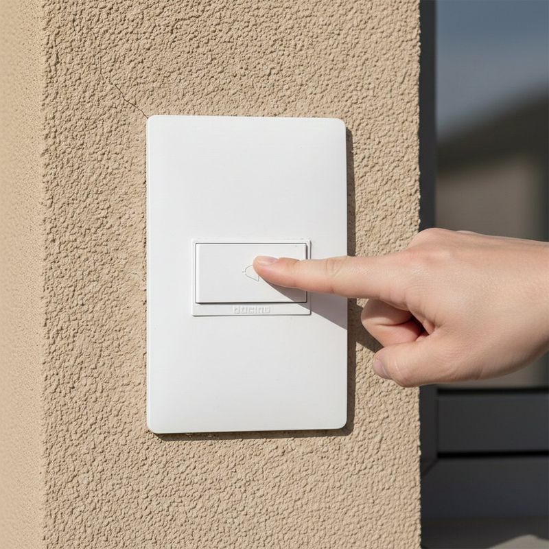 Timbre Simple Luzica de 10 Amperes Color Blanco