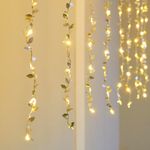 Guirnalda Micro LED Hojas Doradas Interior