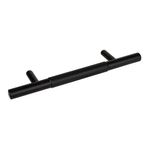 Jaladera W220 Jako 96 mm en Negro Inoxidable