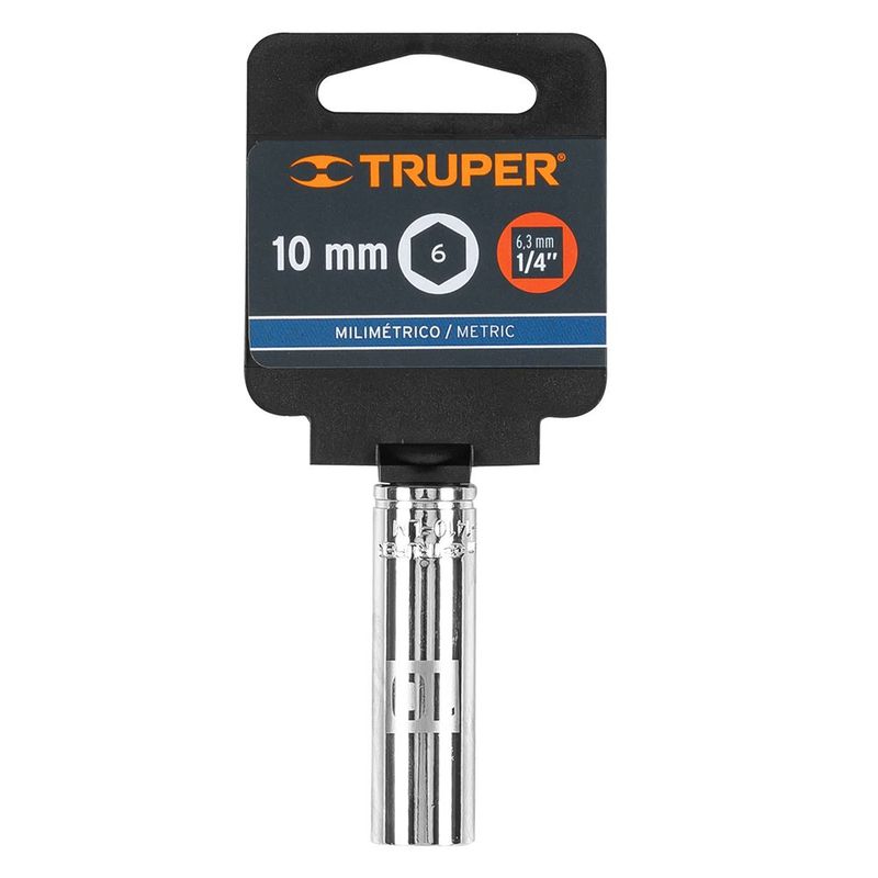 Copa Larga 6 Puntas Raíz de 1/4 Plg - Truper Varios Tamaños