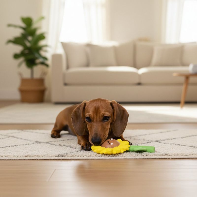Juguete de Látex en Forma de Girasol para Perro