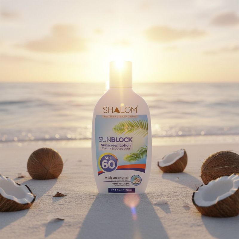 Crema Bloqueadora FPS60 con Aceite de Coco de 120 ml